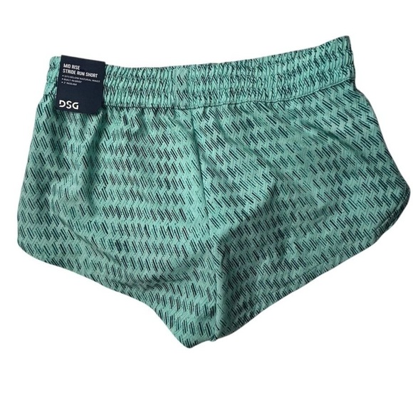 DSG Women's Mid Rise Stride Run Shorts Green Size XS - Picture 2 of 7